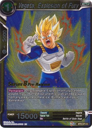 Vegeta, Explosion of Fury [BT8-071_PR] | Shuffle n Cut Hobbies & Games