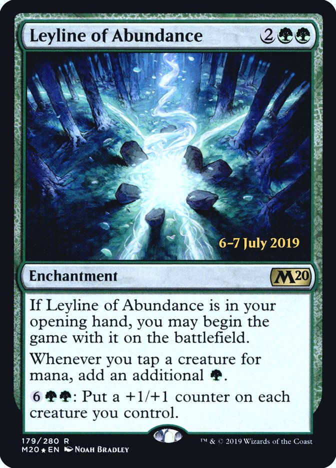 Leyline of Abundance [Core Set 2020 Prerelease Promos] | Shuffle n Cut Hobbies & Games