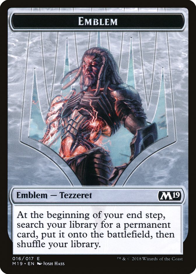 Tezzeret, Artifice Master Emblem [Core Set 2019 Tokens] | Shuffle n Cut Hobbies & Games