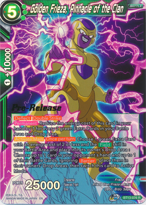 Golden Frieza, Pinnacle of the Clan (BT13-076) [Supreme Rivalry Prerelease Promos] | Shuffle n Cut Hobbies & Games