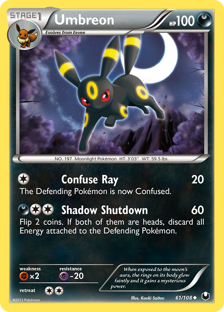 Umbreon (61/108) [Black & White: Dark Explorers] | Shuffle n Cut Hobbies & Games