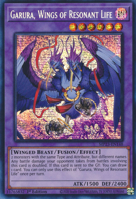 Garura, Wings of Resonant Life [MP23-EN148] Prismatic Secret Rare | Shuffle n Cut Hobbies & Games