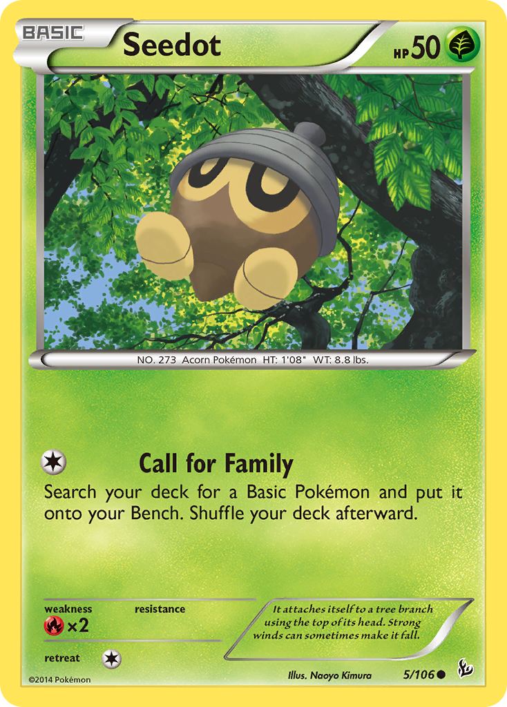 Seedot (5/106) [XY: Flashfire] | Shuffle n Cut Hobbies & Games