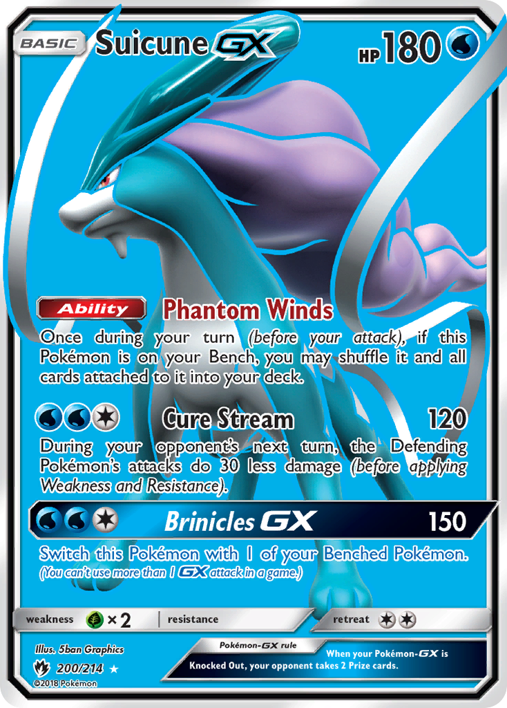 Suicune GX (200/214) [Sun & Moon: Lost Thunder] | Shuffle n Cut Hobbies & Games