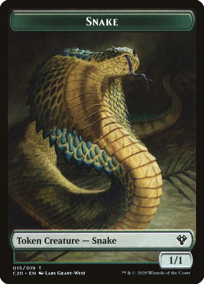 Beast (010) // Snake Double-Sided Token [Commander 2020 Tokens] | Shuffle n Cut Hobbies & Games