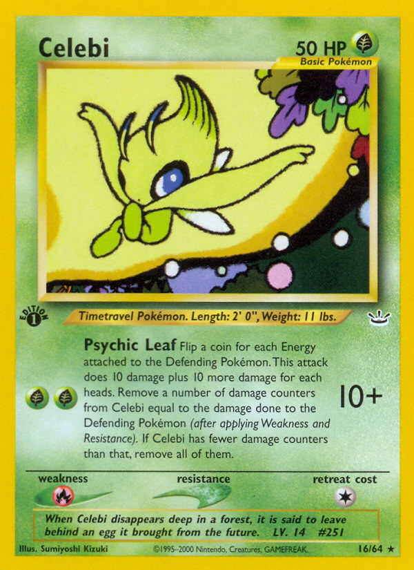 Celebi (16/64) [Neo Revelation 1st Edition] | Shuffle n Cut Hobbies & Games