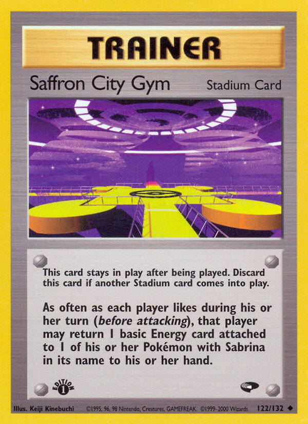 Saffron City Gym (122/132) [Gym Challenge 1st Edition] | Shuffle n Cut Hobbies & Games