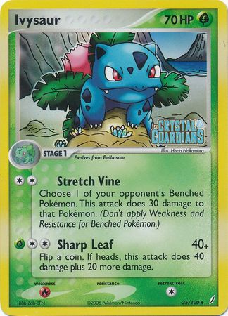 Ivysaur (35/100) (Stamped) [EX: Crystal Guardians] | Shuffle n Cut Hobbies & Games