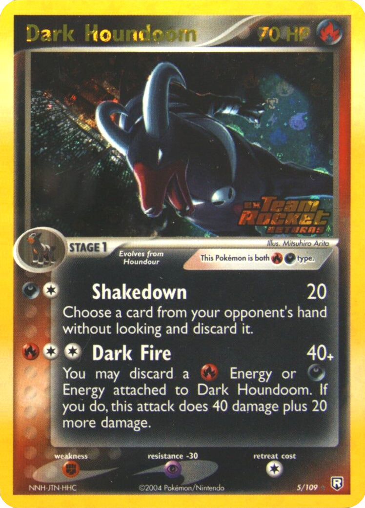 Dark Houndoom (5/109) (Stamped) [EX: Team Rocket Returns] | Shuffle n Cut Hobbies & Games