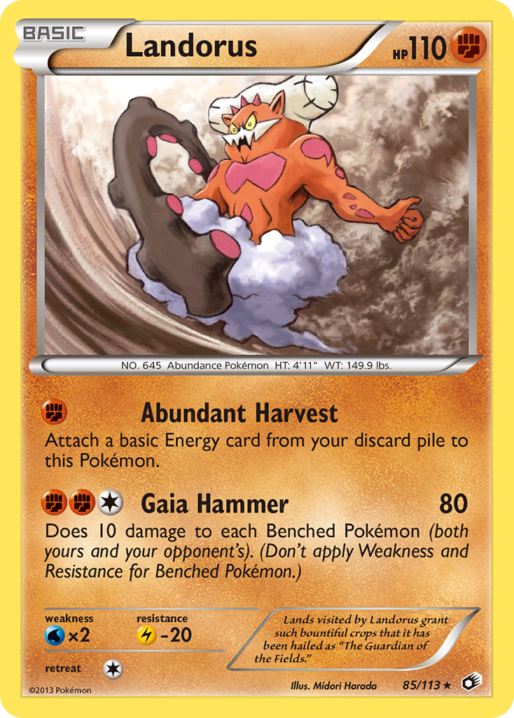 Landorus (85/113) [Black & White: Legendary Treasures] | Shuffle n Cut Hobbies & Games