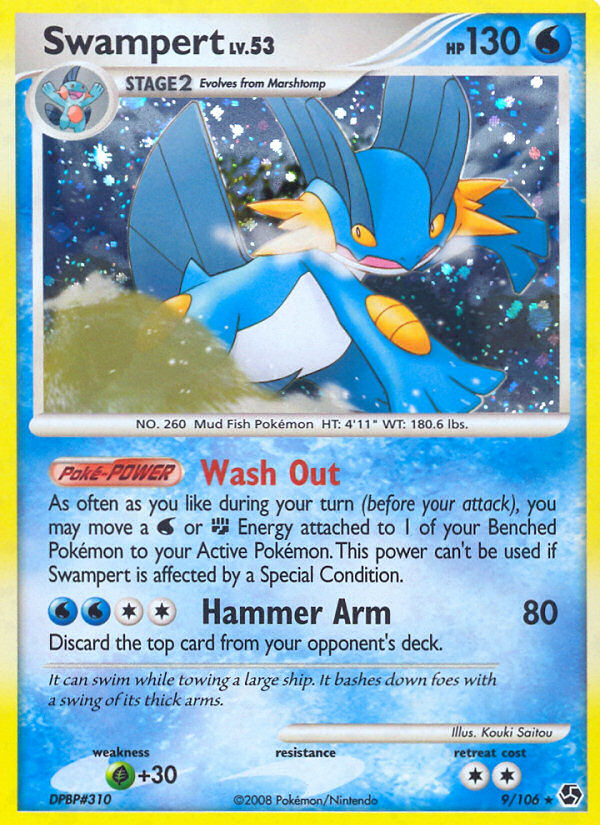 Swampert (9/106) [Diamond & Pearl: Great Encounters] | Shuffle n Cut Hobbies & Games