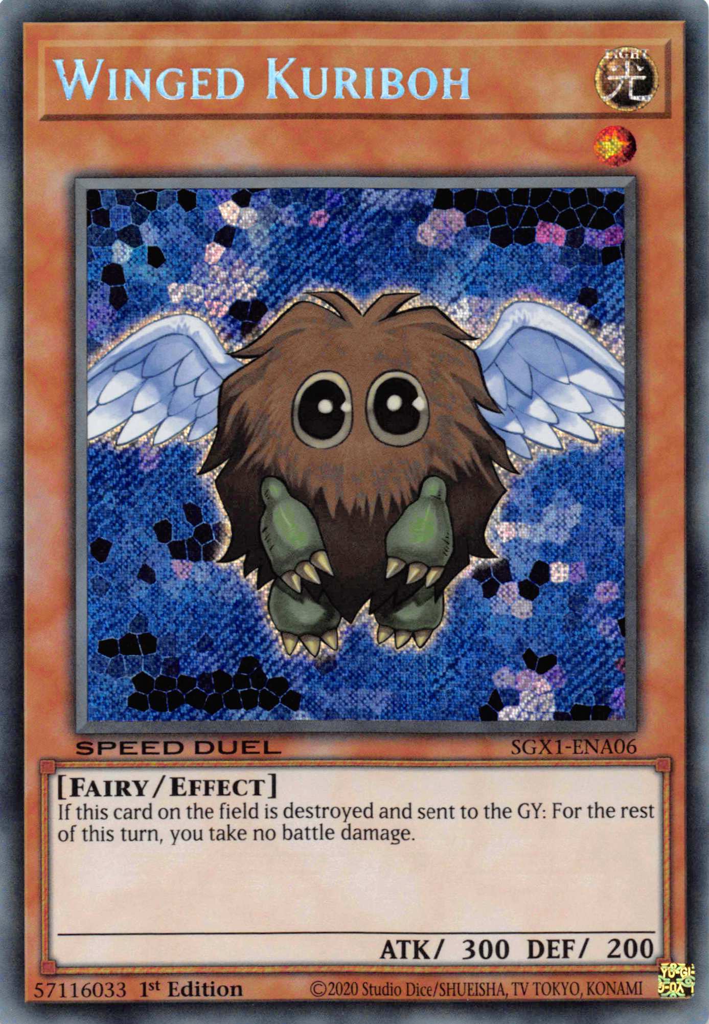 Winged Kuriboh [SGX1-ENA06] Secret Rare | Shuffle n Cut Hobbies & Games