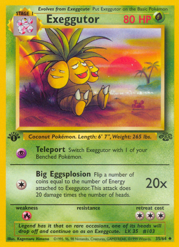 Exeggutor (35/64) [Jungle 1st Edition] | Shuffle n Cut Hobbies & Games