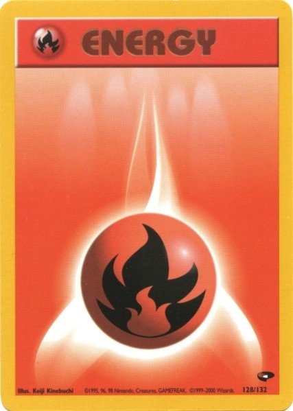 Fire Energy (128/132) [Gym Challenge Unlimited] | Shuffle n Cut Hobbies & Games