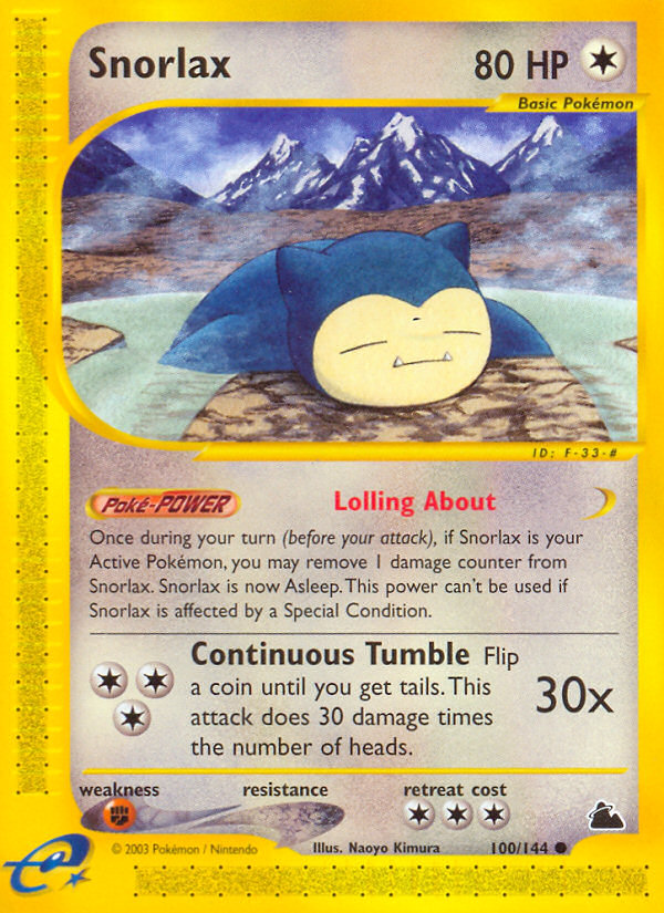 Snorlax (100/144) [Skyridge] | Shuffle n Cut Hobbies & Games