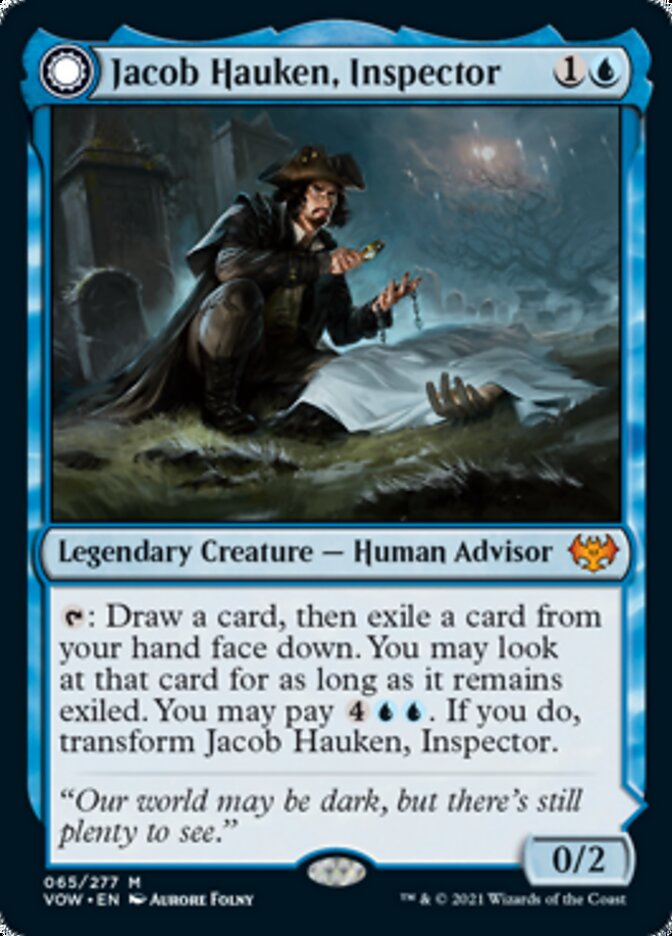 Jacob Hauken, Inspector // Hauken's Insight [Innistrad: Crimson Vow] | Shuffle n Cut Hobbies & Games