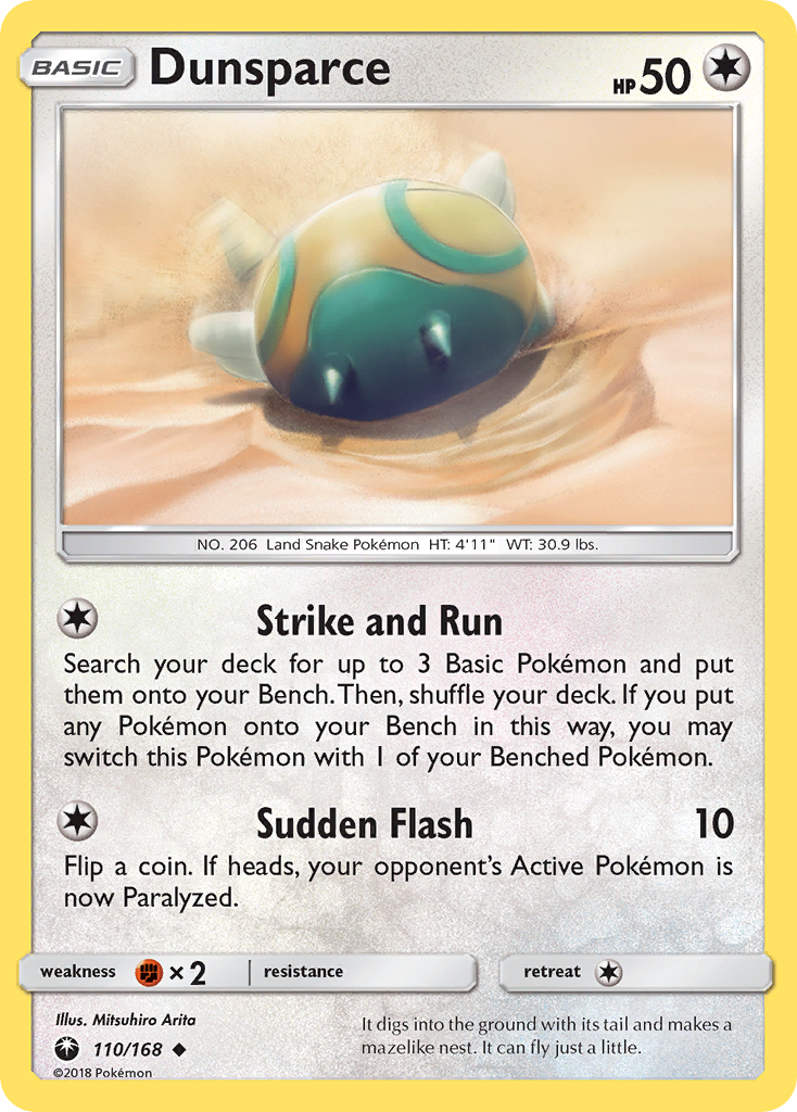 Dunsparce (110/168) [Sun & Moon: Celestial Storm] | Shuffle n Cut Hobbies & Games