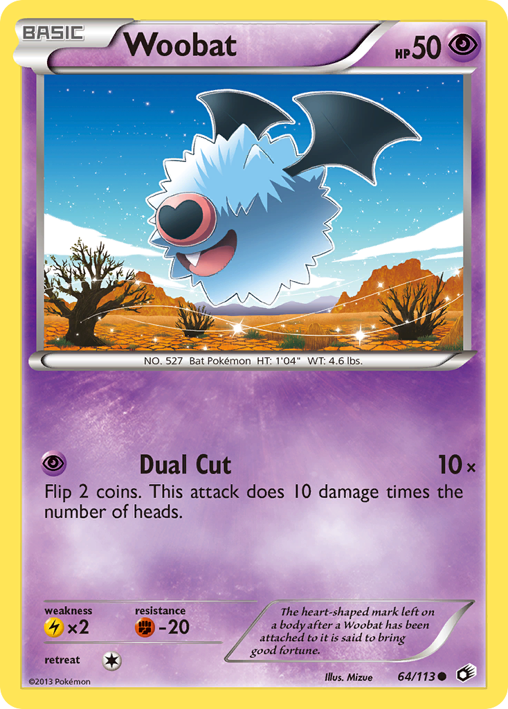 Woobat (64/113) [Black & White: Legendary Treasures] | Shuffle n Cut Hobbies & Games