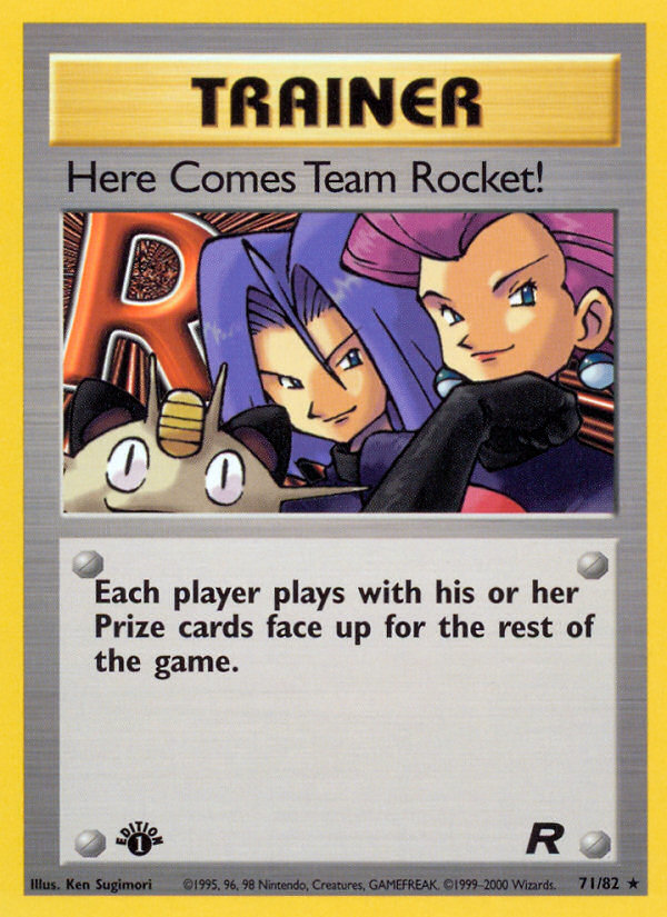 Here Comes Team Rocket! (71/82) [Team Rocket 1st Edition] | Shuffle n Cut Hobbies & Games