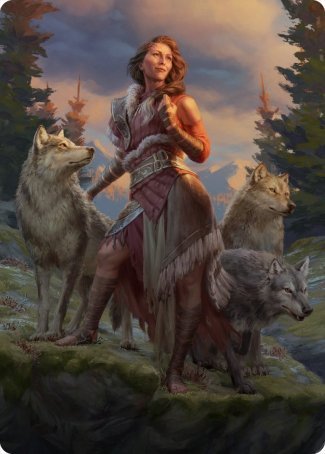 Arlinn, the Pack's Hope 1 Art Card [Innistrad: Midnight Hunt Art Series] | Shuffle n Cut Hobbies & Games