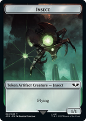 Necron Warrior // Insect Double-Sided (Surge Foil) [Warhammer 40,000 Tokens] | Shuffle n Cut Hobbies & Games