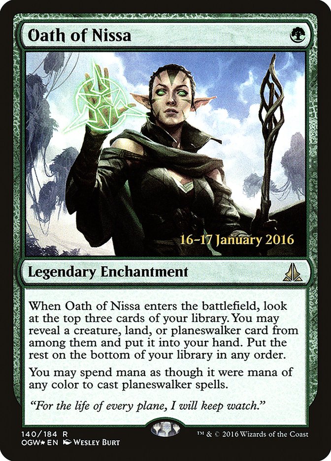 Oath of Nissa [Oath of the Gatewatch Prerelease Promos] | Shuffle n Cut Hobbies & Games