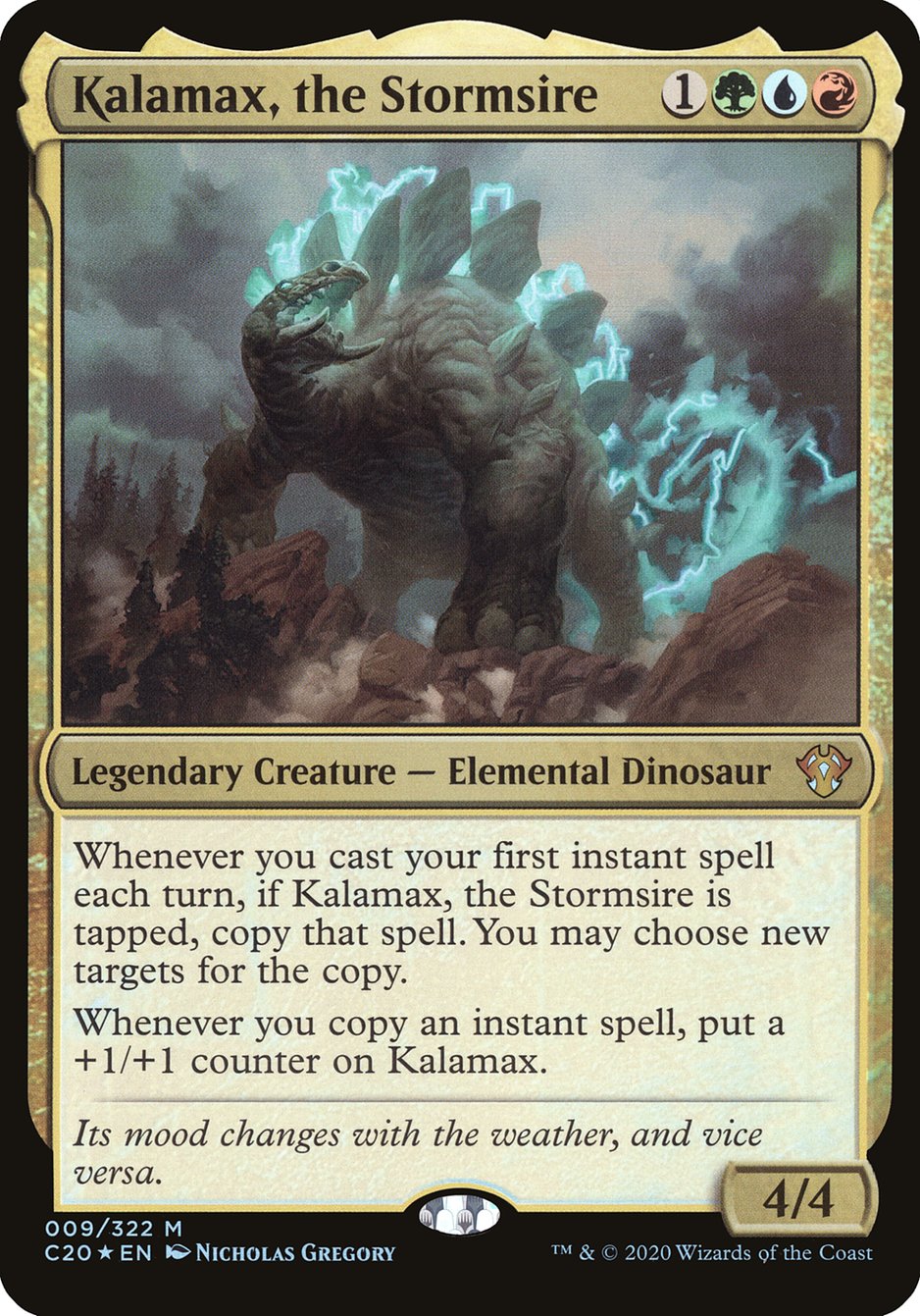 Kalamax, the Stormsire (Oversized) [Commander 2020 Oversized] | Shuffle n Cut Hobbies & Games