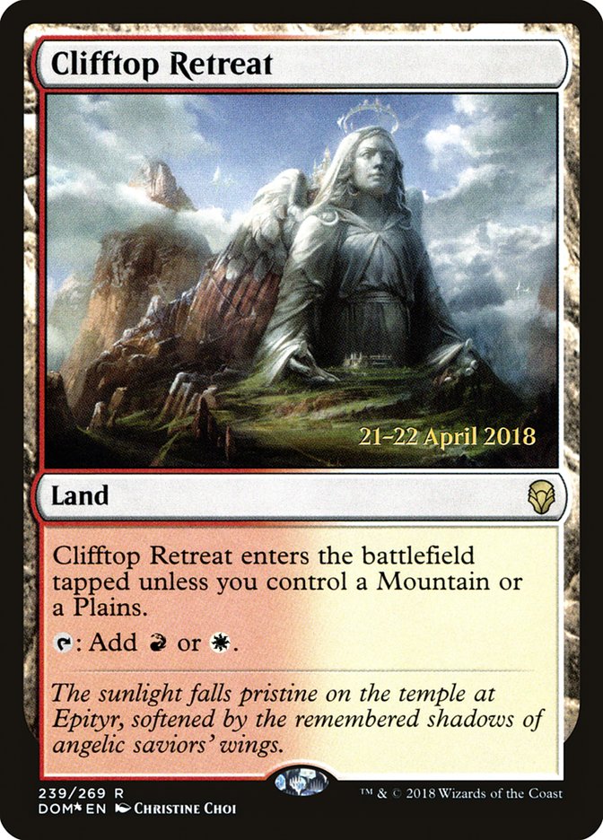 Clifftop Retreat [Dominaria Prerelease Promos] | Shuffle n Cut Hobbies & Games