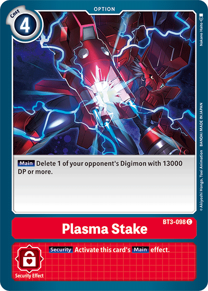 Plasma Stake [BT3-098] [Release Special Booster Ver.1.5] | Shuffle n Cut Hobbies & Games