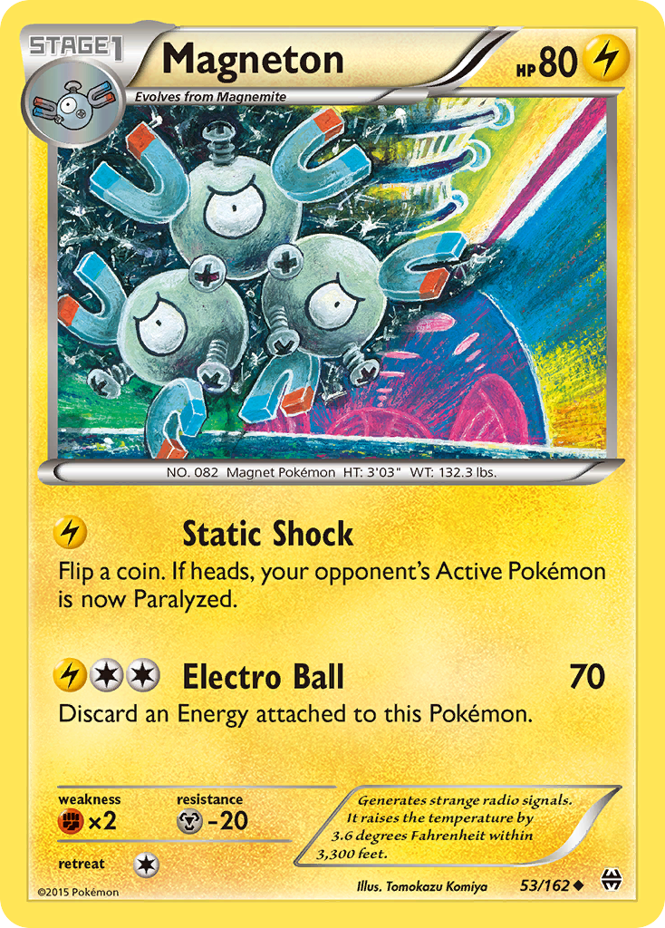 Magneton (53/162) [XY: BREAKthrough] | Shuffle n Cut Hobbies & Games