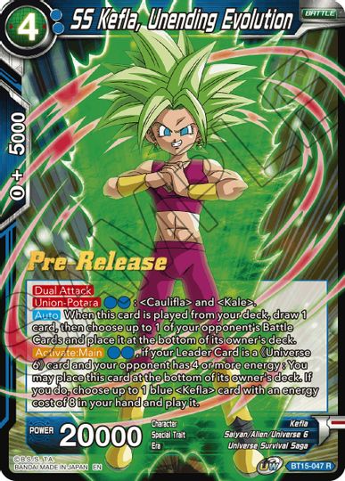 SS Kefla, Unending Evolution (BT15-047) [Saiyan Showdown Prerelease Promos] | Shuffle n Cut Hobbies & Games