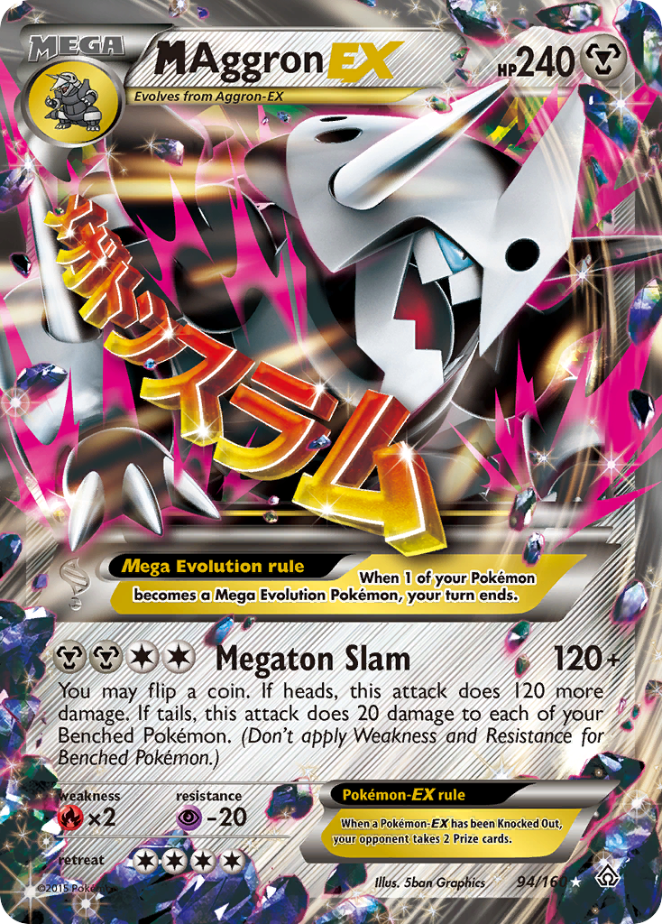 M Aggron EX (94/160) [XY: Primal Clash] | Shuffle n Cut Hobbies & Games