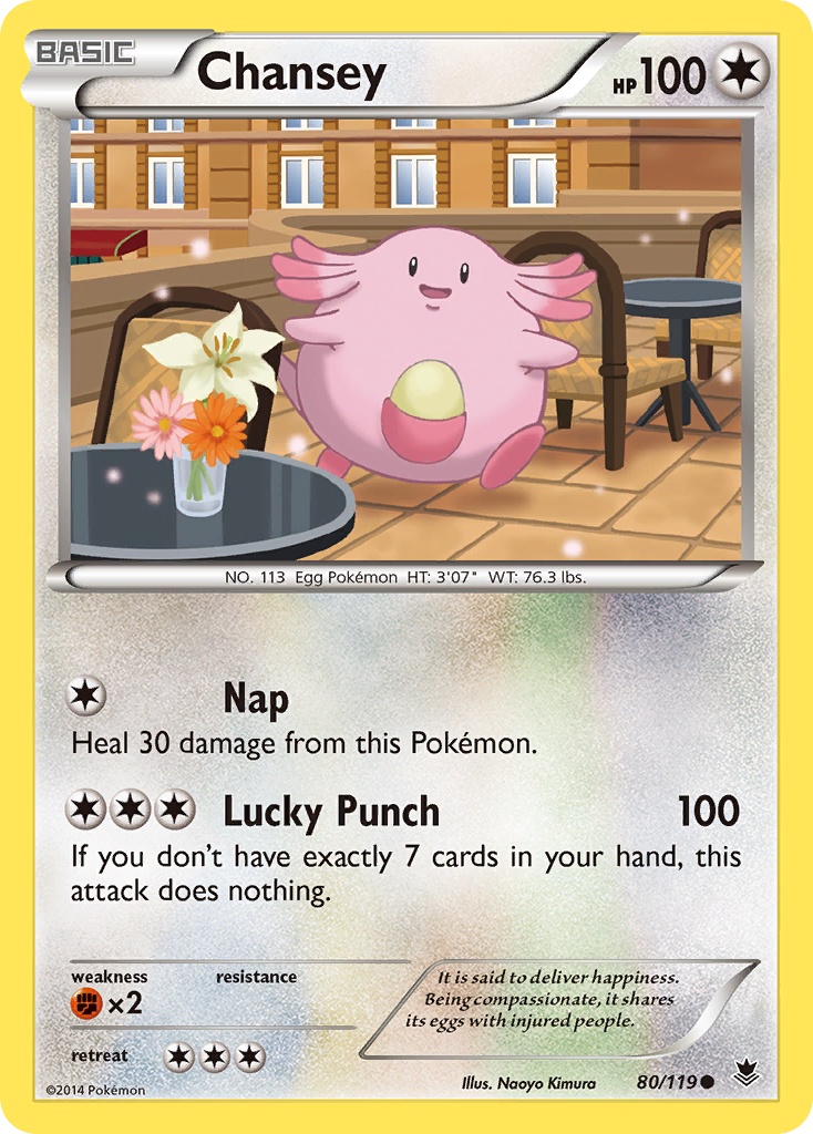 Chansey (80/119) [XY: Phantom Forces] | Shuffle n Cut Hobbies & Games