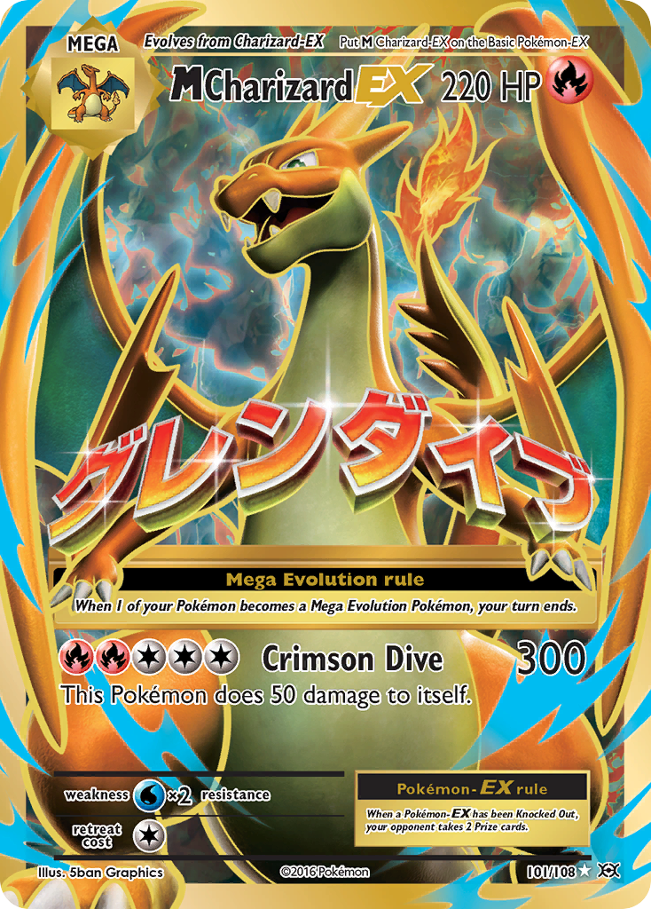 M Charizard EX (101/108) [XY: Evolutions] | Shuffle n Cut Hobbies & Games