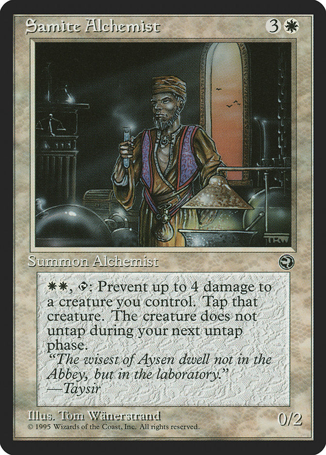 Samite Alchemist (Taysir Flavor Text) [Homelands] | Shuffle n Cut Hobbies & Games