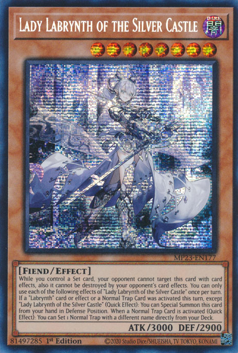 Lady Labrynth of the Silver Castle [MP23-EN177] Prismatic Secret Rare | Shuffle n Cut Hobbies & Games