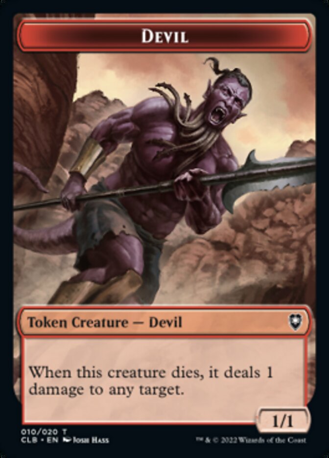 Devil Token [Commander Legends: Battle for Baldur's Gate Tokens] | Shuffle n Cut Hobbies & Games