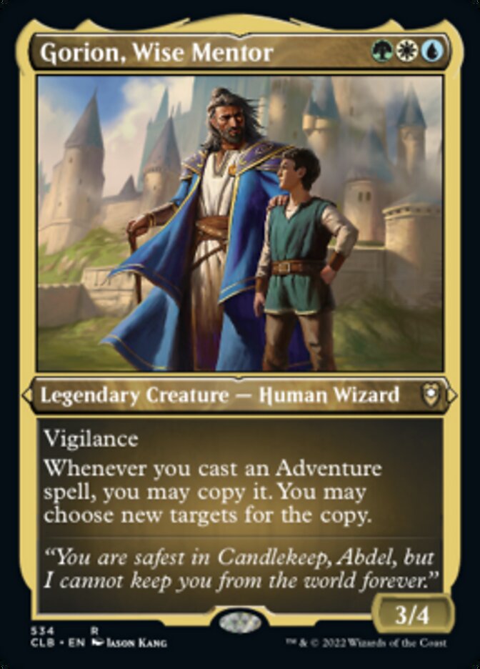 Gorion, Wise Mentor (Foil Etched) [Commander Legends: Battle for Baldur's Gate] | Shuffle n Cut Hobbies & Games