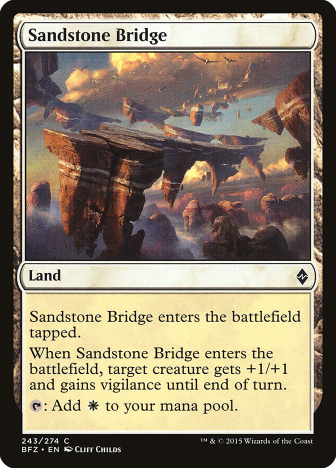 Sandstone Bridge [Battle for Zendikar] | Shuffle n Cut Hobbies & Games