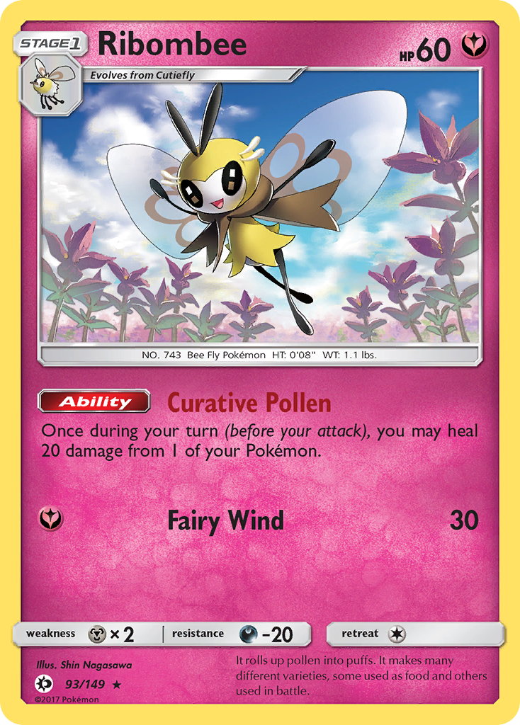 Ribombee (93/149) [Sun & Moon: Base Set] | Shuffle n Cut Hobbies & Games