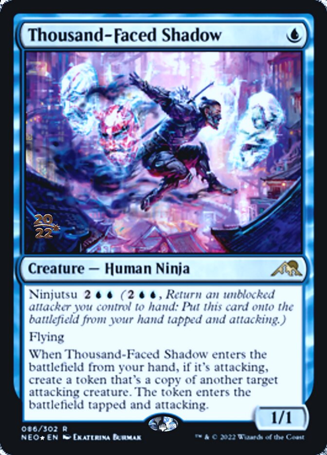 Thousand-Faced Shadow [Kamigawa: Neon Dynasty Prerelease Promos] | Shuffle n Cut Hobbies & Games