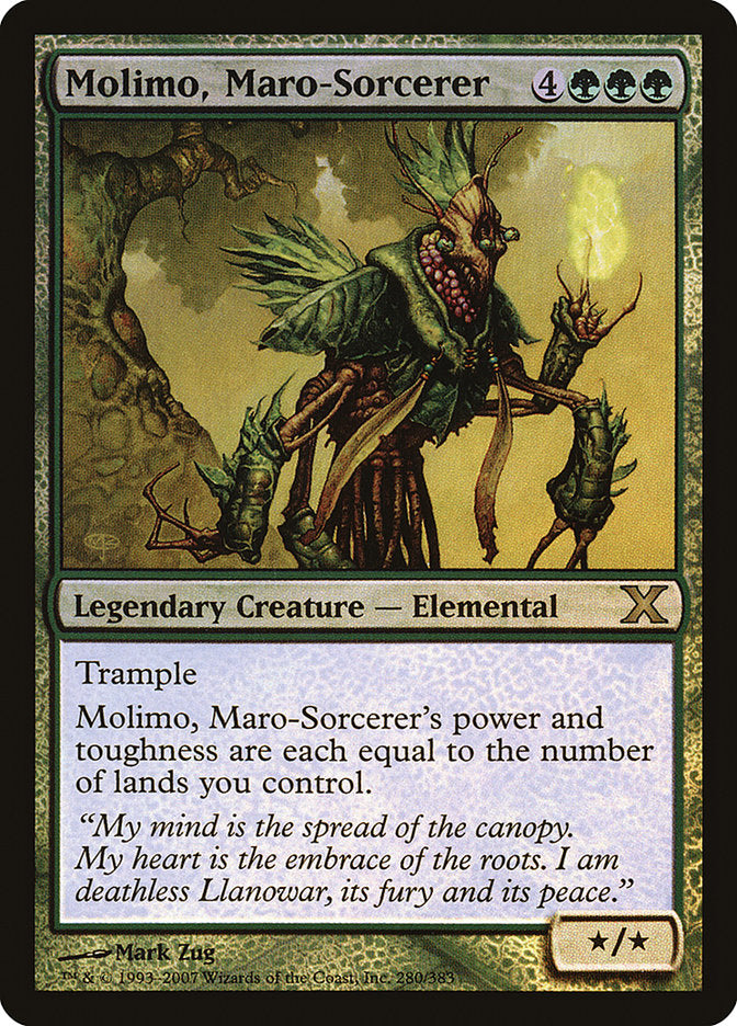 Molimo, Maro-Sorcerer (Premium Foil) [Tenth Edition] | Shuffle n Cut Hobbies & Games