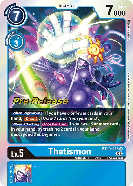 Thetismon [BT10-023] [Xros Encounter Pre-Release Cards] | Shuffle n Cut Hobbies & Games