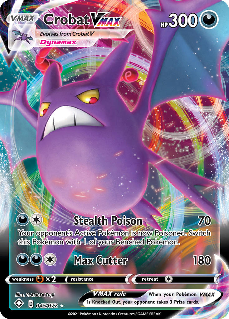 Crobat VMAX (045/072) [Sword & Shield: Shining Fates] | Shuffle n Cut Hobbies & Games