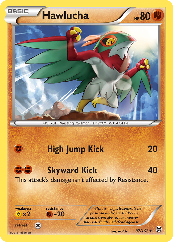 Hawlucha (87/162) [XY: BREAKthrough] | Shuffle n Cut Hobbies & Games