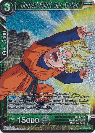 Unified Spirit Son Goten (Foil) (EX01-05) [Mighty Heroes] | Shuffle n Cut Hobbies & Games