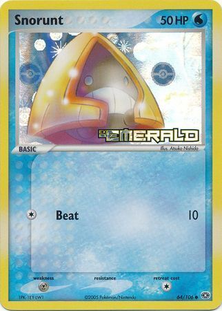 Snorunt (64/106) (Stamped) [EX: Emerald] | Shuffle n Cut Hobbies & Games