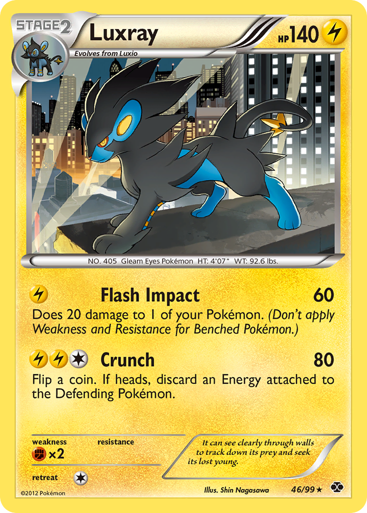 Luxray (46/99) [Black & White: Next Destinies] | Shuffle n Cut Hobbies & Games