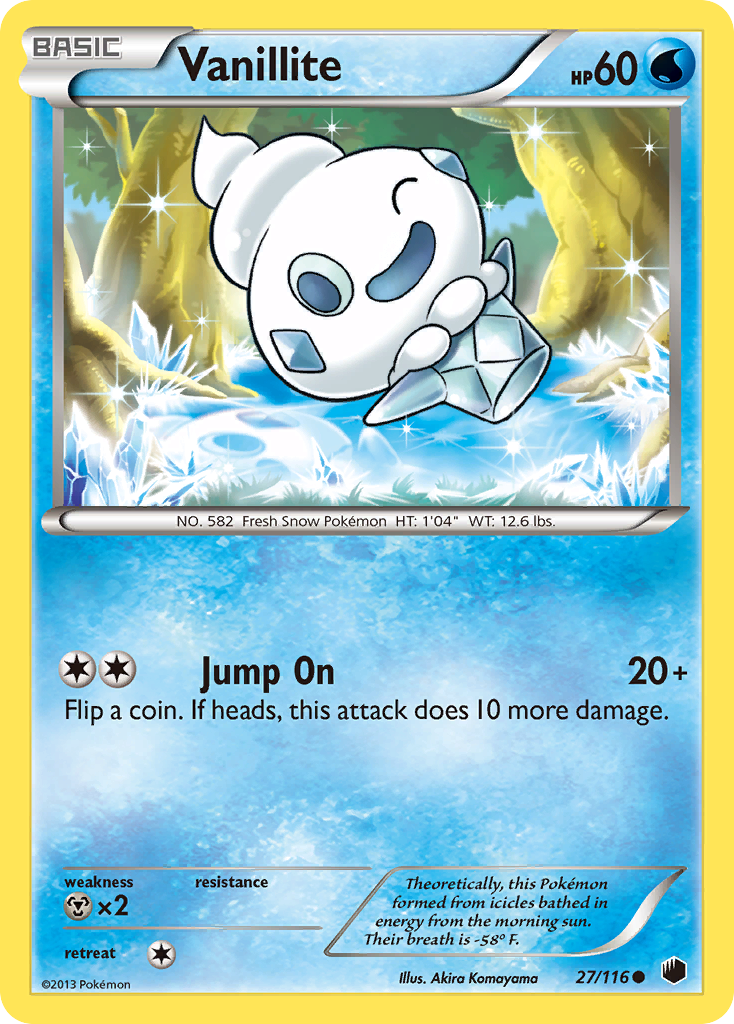 Vanillite (27/116) [Black & White: Plasma Freeze] | Shuffle n Cut Hobbies & Games