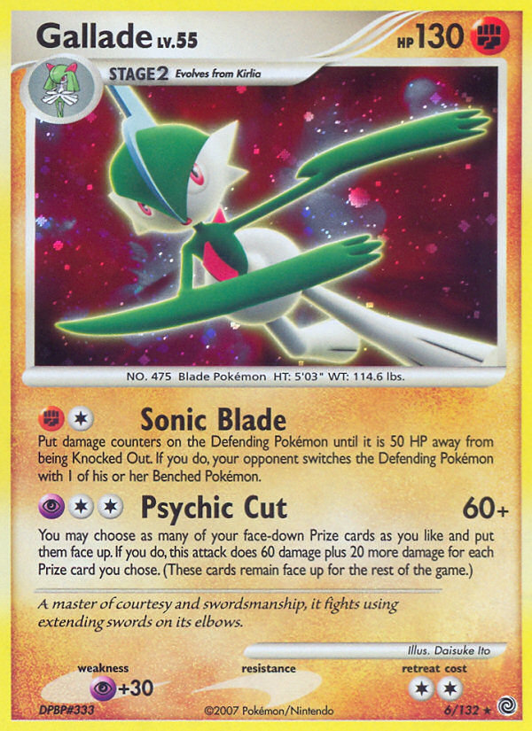 Gallade (6/132) [Diamond & Pearl: Secret Wonders] | Shuffle n Cut Hobbies & Games